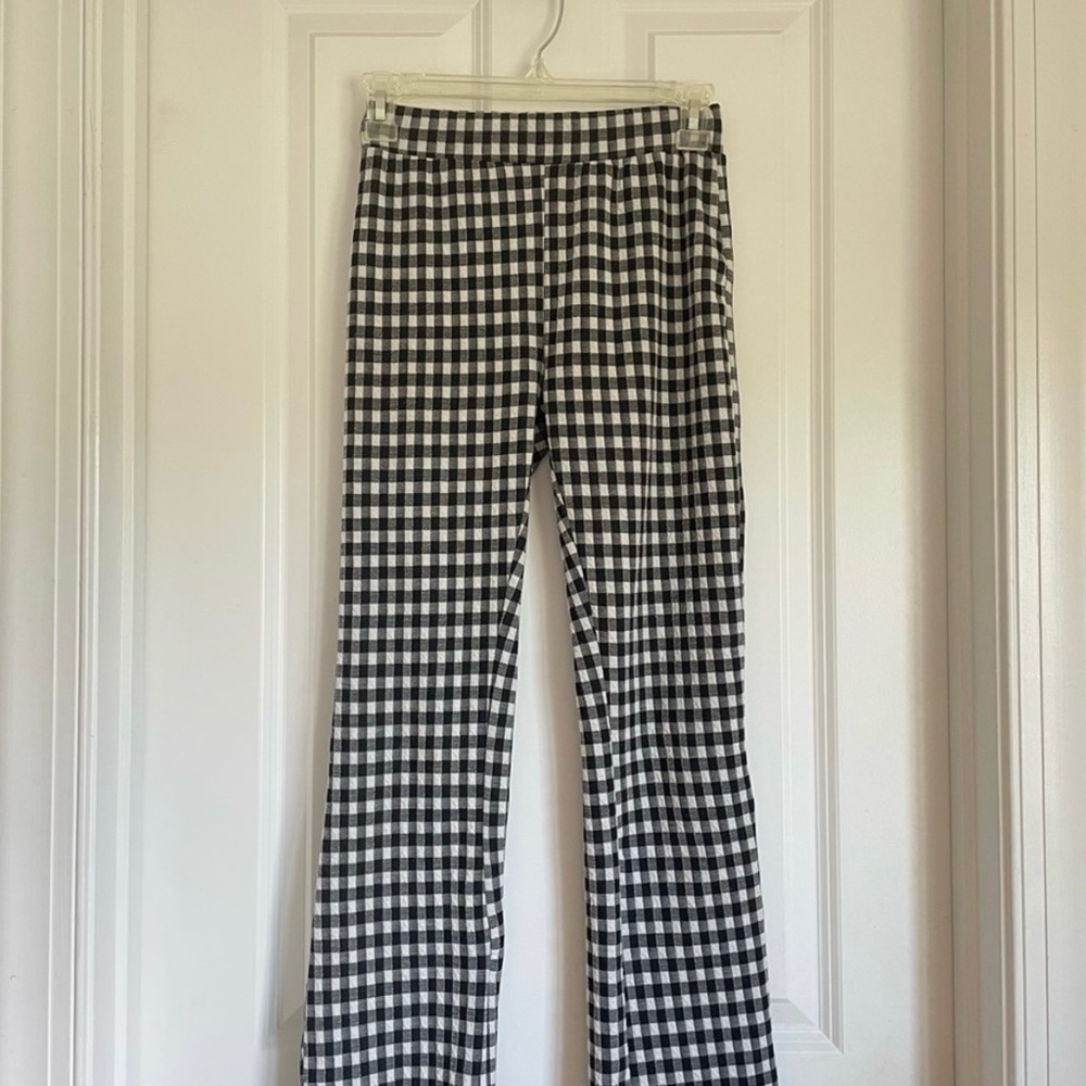 ❌SOLD❌ urban outfitters gingham flare pants